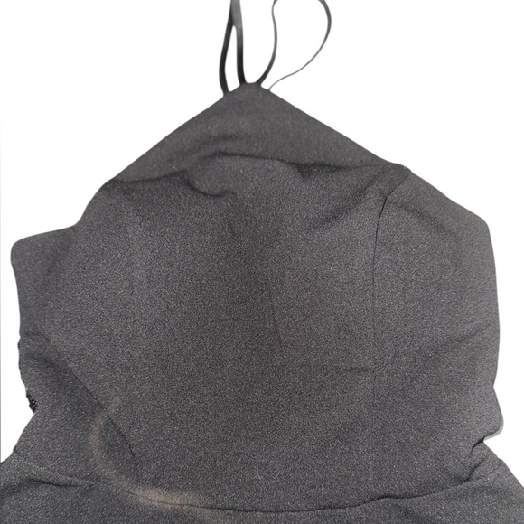 NWT My Michelle Junior’s Black Halter Lace Back Fit & Flare Party Dress Size 5 - Picture 8 of 16